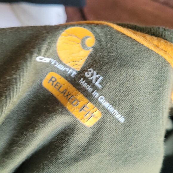 Carhartt Men's Green Loose Fit/Relaxed Fit Short Sleeve Pocket T-Shirt - Workwea - Picture 6 of 7